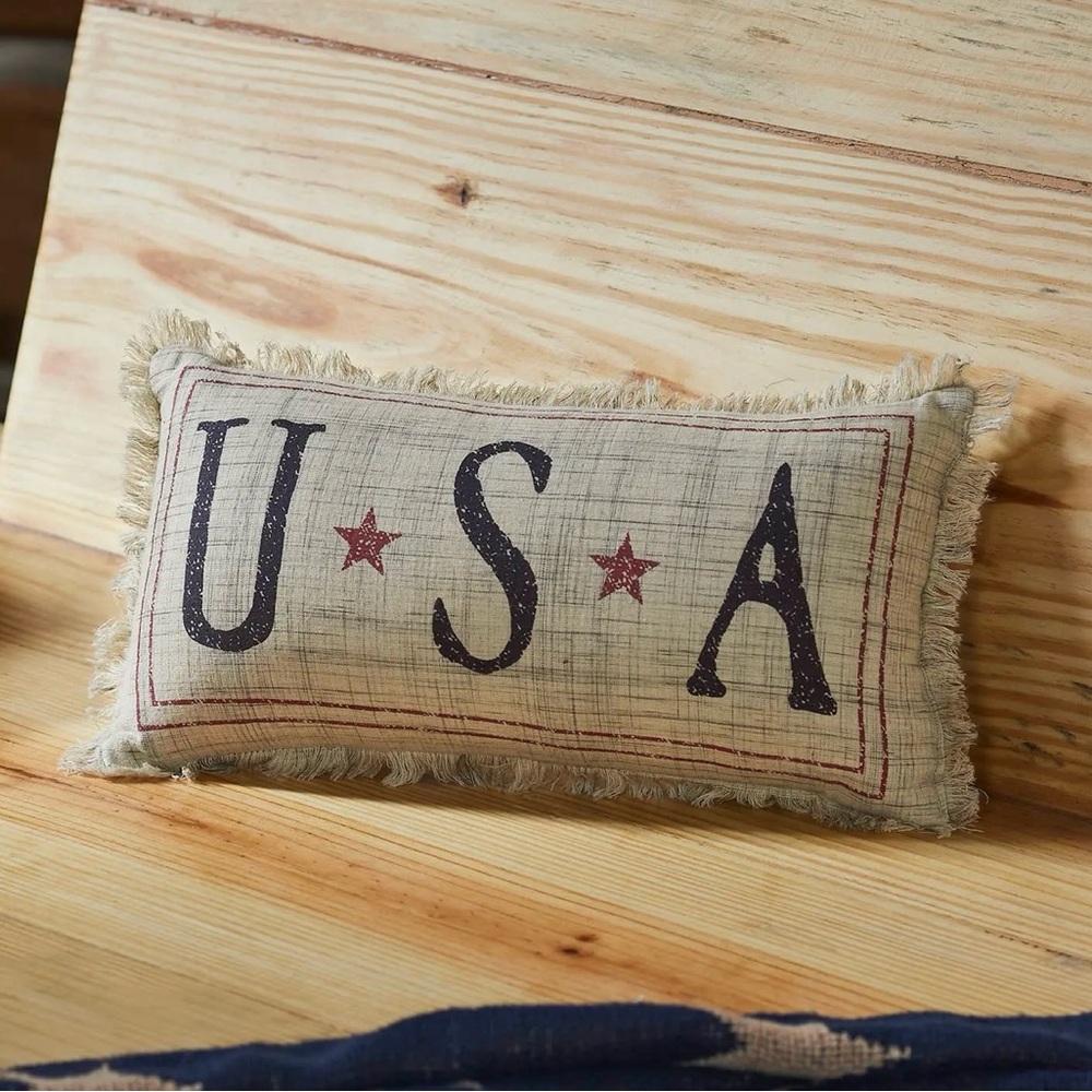 My Country USA Pillow 7x13